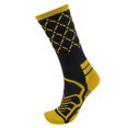 thumbnail image 1 of Brybelly SSOC-010M Basketball Compression Socks, Black & Yellow - Medium, 1 of 1