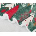 thumbnail image 6 of Reversible and Ultra-Plush Flannel Fleece-Winter Christmas Sherpa Throw- Lightweight Soft and Cozy-Holiday Decorative Throw, Perfect for Lounging, 50 x 60 inches, Hunter Christmas Tree, 6 of 6