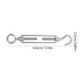 thumbnail image 2 of KONTONTY 5 Pcs Boucle de Direction en Fil d'Acier Inoxydable Argent pour Réglage de Corde, 2 of 8