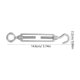 thumbnail image 2 of WRITWAA 5Ud Turnbuckle De Gancho Y Ojo Para Cuerda Con Acero Inoxidable Plateado, 2 of 7