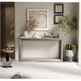 thumbnail image 5 of JERFIT 60 Inch Console Table with Storage, Industrial Sofa Table for Living Room, Entryway Hallway Behind Couch Table, Solid Wood Veneer & MDF, Distressed Grey Finish, 5 of 10