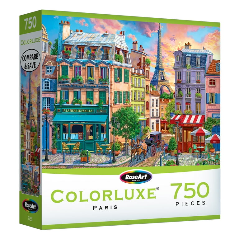 RoseArt Colorluxe 750-Piece Paris Adult Interlocking Jigsaw Puzzle