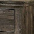 thumbnail image 2 of Fiza 28 Inch Modern Nightstand, 2 Gliding Drawers, Rustic Gray Solid Wood, 2 of 6