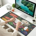 thumbnail image 6 of Wobogo Peony Butterfly Paintings Heated Mouse Pad Extra-Large Desk Mat With 3 Heating Levels and 3-hour Auto Shut-Off Protection Ideal for Computer Keyboards Home Office Hand-warming Essential 31.5in, 6 of 9