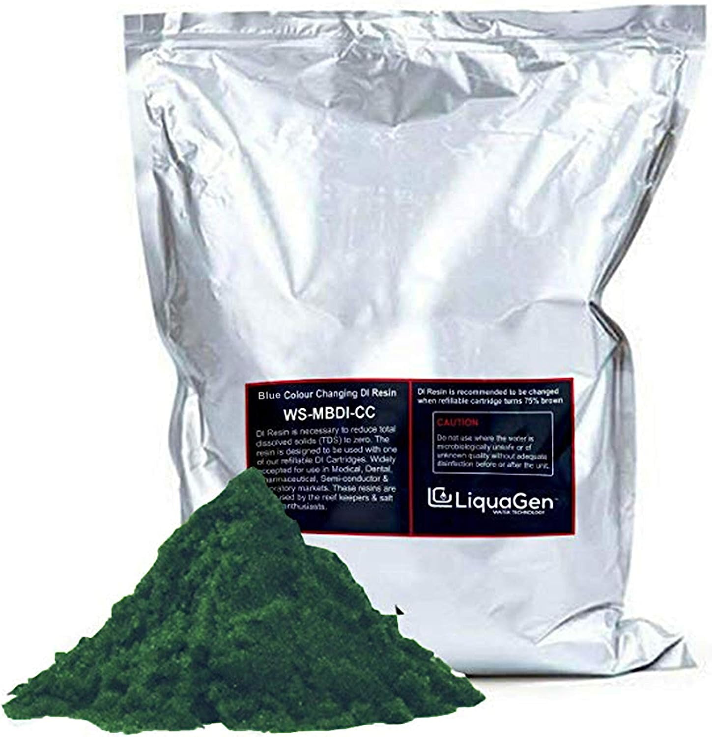 LiquaGen 5 Pounds Aquarium Reef Color Changing Deionization Resin