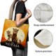 thumbnail image 3 of Mufasa Bolso de tela con estampado de lienzo para mujer, bolsa de compras reutilizable y estética, con cremallera interior, regalo para mujer,40*40cm., 3 of 6