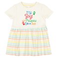 thumbnail image 3 of Inktastic My Gigi and Pawpaw Love Me Girls Baby Dress, 3 of 5