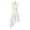 White, variant on Women's Satin Lyrical Worship Praise Dance Dress Tunic Overlay Gold Cross Liturgical Dance White L