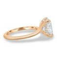 thumbnail image 3 of 3.00Ct Elongated Cushion Cut Lab-Grown Diamond Engagement Ring, Hidden Halo, 10K Rose Gold, 3 of 7