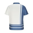 thumbnail image 5 of Miluxas Polo Shirts for Men Clearance Men Casual Solid Turndown Pullover Button Short Sleeve Blouse Tops Light Blue 10(XL), 5 of 6