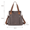thumbnail image 4 of Bolso Multifuncional De Lona De Gran Capacidad Belug, Café oscuro, 4 of 5