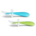 thumbnail image 4 of Munchkin® Gentle Scoop™ Silicone Training Infant Spoons, Blue/Green, Unisex, 4 Pack, 4 of 5