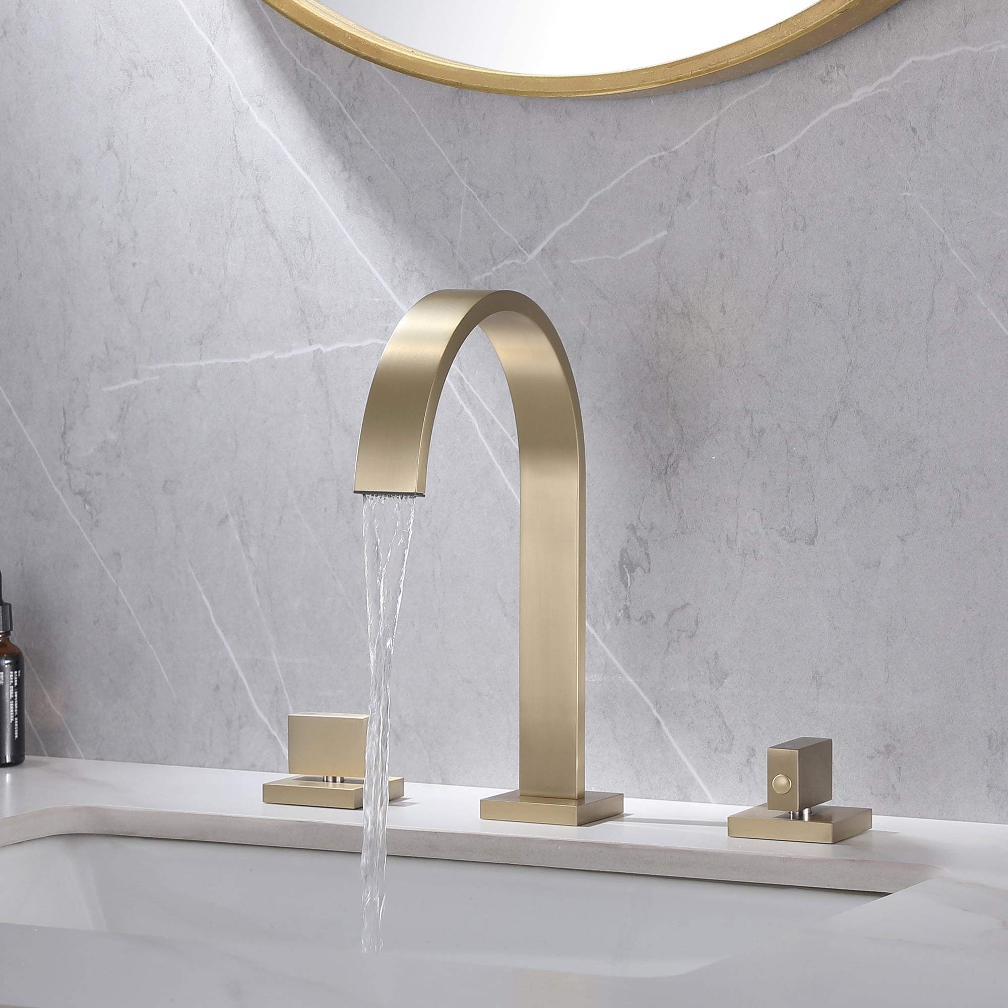 Widespread Faucet 2-handle Bathroom Faucet, 3-Hole Bathroom
