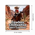 thumbnail image 3 of Dog Calendar 2027 - Western Desert Theme | 12-Month Planner Western Desert Scenes, Adorable Photos, Full 12-Month Layout, Spacious Date Grids, Perfect Wall Hanger, for Home, 3 of 7
