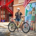 thumbnail image 4 of Hurley Pizza Bike 19" Electric Bike, 7-Speed, Rear Rack, Khaki (HE-20-KH-19), 4 of 6