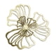 thumbnail image 3 of Decoración de pared de metal, flor decorativa de pared, estilo moderno, adorno floral de pared Dorado Grande, 3 of 9