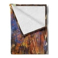 thumbnail image 2 of Fantasy Soft Flannel Fleece Blanket, Refreshing Nature Painting Serene Pond Illusionary Perspective Swamp Environmental, Cozy Plush for Indoor and Outdoor Use, 50" x 70", Multicolor, by Ambesonne, 2 of 5