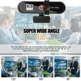 thumbnail image 4 of Computer Webcam Auto-focusing HD USB Online Adjustable PC Camera with Microphone Wired Replacement External Web Cam Camcorder Black 4K, 4 of 9