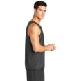 thumbnail image 3 of Classic Men Mesh Reversible Tank Color Iron Grey/White Size Medium, 3 of 8