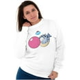 thumbnail image 3 of Original Dubble Bubble Logo Vintage Women Crewneck Sweatshirt Brisco Brands M, 3 of 6