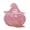 A006- Style F, variant on Halloween Candy Jar, Crystal Decor, Halloween Decorations for Home, Decorative Storage, 4X4 Inch Rose Quartz Chip Resin Pumpkin Jar with Witch Hat Lid, Multi-Use Small Storage