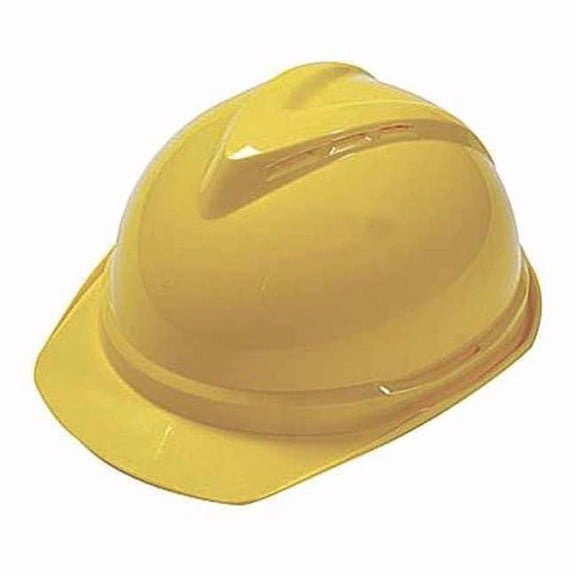 Hard Hat, V-Gard 500, Polyethylene, 6 Point Ratchet, Type 1, Class C, Yellow