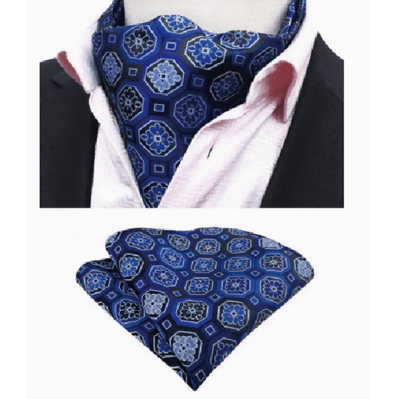 Peshrsiu Cravats, Tie for Men Self Tie Mens Cravat Tie and Pocket Square