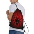 thumbnail image 4 of Yiaed Spider on the Web Print Drawstring Bags Drawstring Backpack Bulk String Back Pack Gym Sport Bag-Small, 4 of 5
