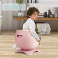 thumbnail image 5 of Gymax Toddler Egg-Shaped Real Potty Training Toilet /Removable Container Pink, 5 of 10