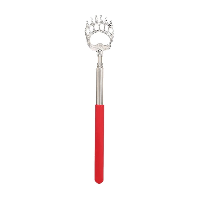 Stainless Steel Telescopic Rod Extendable Back Scratchers for Adults Bear /Rake Scratcher for Scratching Instant From