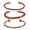 Slim 2, variant on by Touchstone copper magnetic bracelet tibetan style. hand forged with solid and high gauge pure copper. set of 4 different designs in twisted wires braided style.