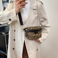 thumbnail image 6 of HUISZJ Leopard Printed Shoulder Bag, Trendy Fanny Crossbody Bag with Adjustable Strap, Fashion Sling Bag for Women Work Travel Outdoor (Black), 6 of 10