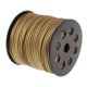 thumbnail image 1 of Hilo de cuero de gamuza plana de 2,6 mm para joyas, cordones de hilo, 100 yardas/rollo Dorado Hugo Cordón plano de PU de Corea, 1 of 7