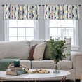 thumbnail image 4 of LALILO Kitchen Curtain Valance Ikat Modern Tribal Ethnic Rod Pocket Window Curtain 52"x 18" Set of 2, 4 of 5