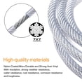 thumbnail image 3 of String Light Hanging Kit, Outdoor Lights Hanging Kit, Heavy-Duty And Easy To Install Guide Wire For Patio And Festival Decorations, 20m 304 Stainless Steel Cable, Multifunction Usage, 3 of 5