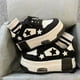 thumbnail image 1 of Zapatos casuales con forma de muffin de estrella y suela gruesa para mujer, zapatos blancos pequeños que combinan con todo, de primavera y altura pequeña, zapatos de tabla originales, 1 of 6