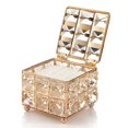 thumbnail image 1 of Organizador de maquillaje de cristal ZHAOCHENG bolsa pequeña con tapa dispensadora de algodón, 1 of 4