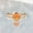 Yellow Gold Plated, variant on 2Ct 7x5mm / Kite Cut Sunstone Engagement Ring CZ Diamond Twig Ring Orange Gemstone Proposal Ring Personalized Gift For Daughter