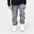 thumbnail image 2 of Ketyyh-chn99 Boys Active Fleece Jogger Sweatpants Toddler Boys Sweatpants Kids Active Jogger Pants Boys Casual Athletic Pull On Pants with Drawstring Pockets Size for 6-7 Years,Grey, 2 of 4