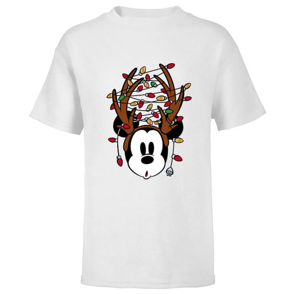 Disney Mickey Mouse Tangled Holiday Standard - Short Sleeve T-Shirt for Kids – Customized-White