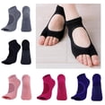 thumbnail image 2 of Calcetines de yoga deportivos femeninos Calcetines de antideslizantes Media punta Calcetines de Ejercicio Negro Hugo Calcetines Gym Sport Yoga, 2 of 10