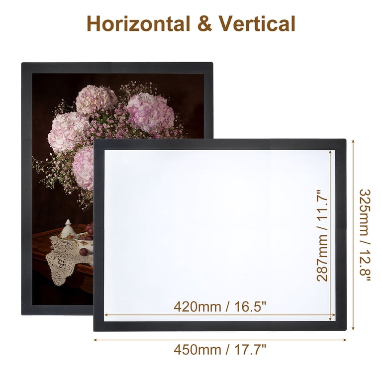 Sticky Display Frame Double Sided Display PATIKIL 11x17 Magnetic Sign Holder 2-Pack – A3 ...