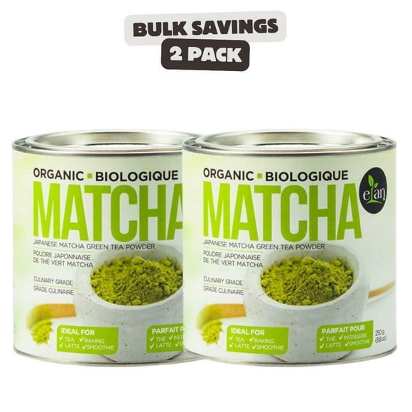 (Pack of 2) ELAN Organic Japanese Matcha Green Tea Powder, 250g