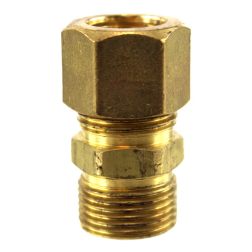 Details about   BRASS COMPRESSION MALE CONNECTOR 1/4" OD TUBE 1/8" NPT LOT OF 3 NNB 