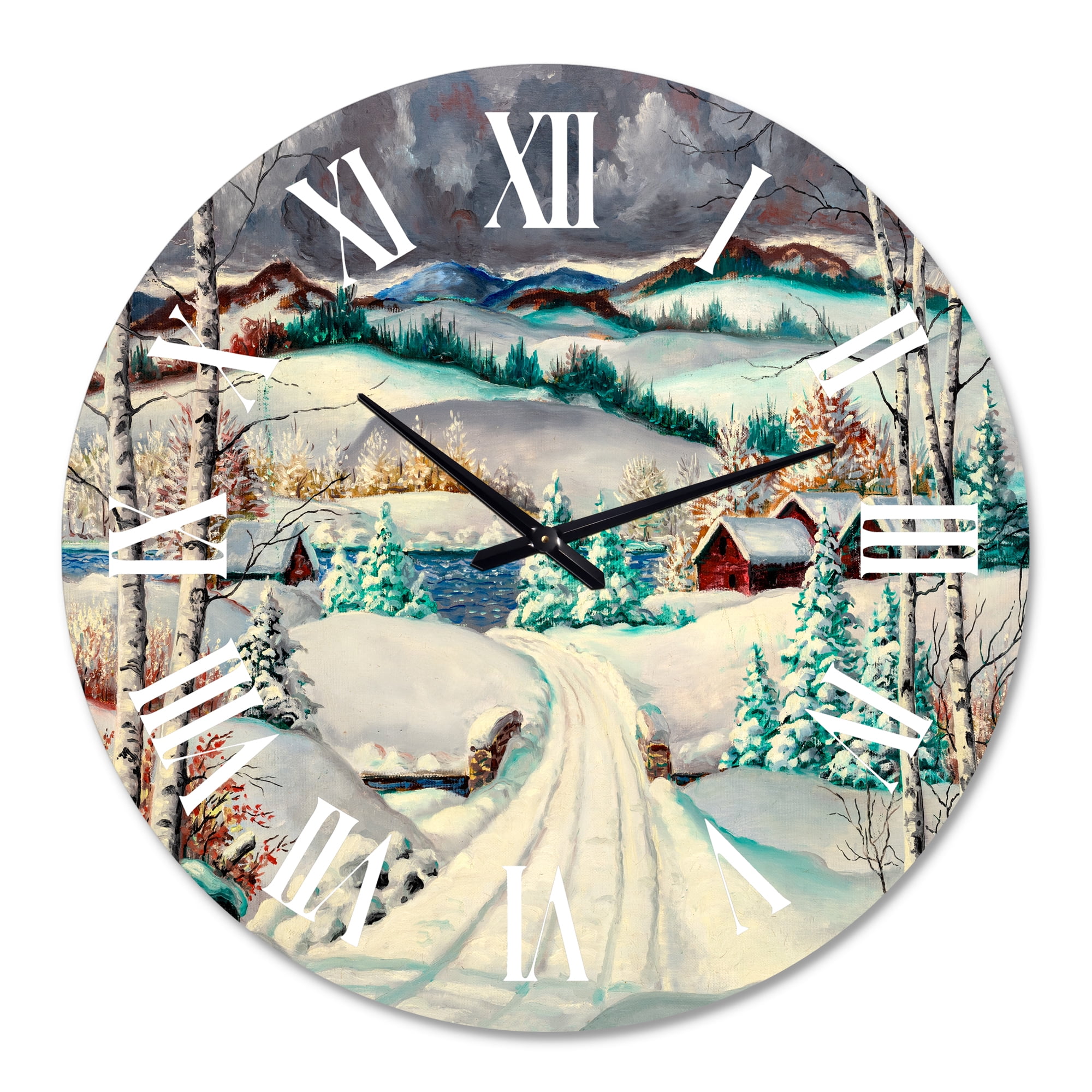 Designart 1 in Quartz Traditional Wall Clock