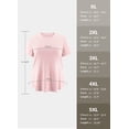 thumbnail image 7 of baleaf Workout Tops for Women Plus Size Short Sleeve Loose Fit Shirts Crew Neck Quick Dry UPF50+ Athletic Gym Yoga Light Pink 2XL, 7 of 7