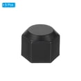thumbnail image 3 of Uxcell Plastic Flare Cap Female Thread 5Pcs 45 Degree SAE Flare Tube Fitting Valve Cap 1/2" 5, 3 of 6