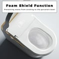 thumbnail image 6 of Smart Toilet with Bidet, Modern Automatic Flush Toilet with Heated Seat, Warm Air Dryer and Foam Shield, Tankless ADA Comfort Height Toilet for Bathroom, White, 6 of 11