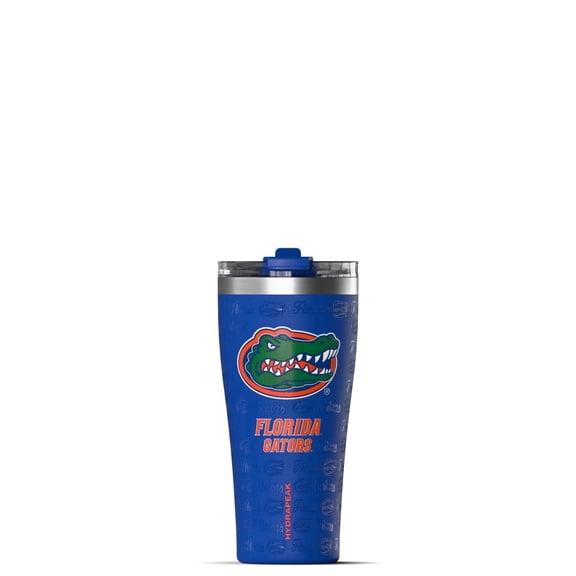 Hydrapeak Officially Licensed Florida Gators Roamer 25 oz Stainless Steel Tumbler, Insulated Tumblers, Water Bottle With Straw