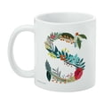 thumbnail image 3 of Letter S Floral Monogram Initial White Mug, 3 of 5